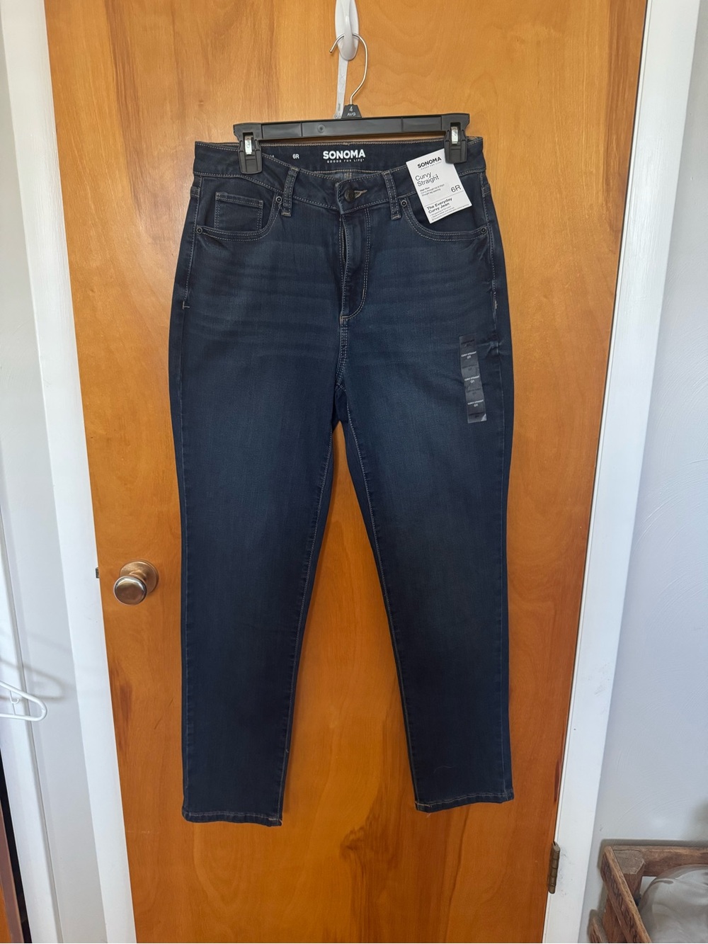Sonoma Curvy Straight High Rise Jean. NWT